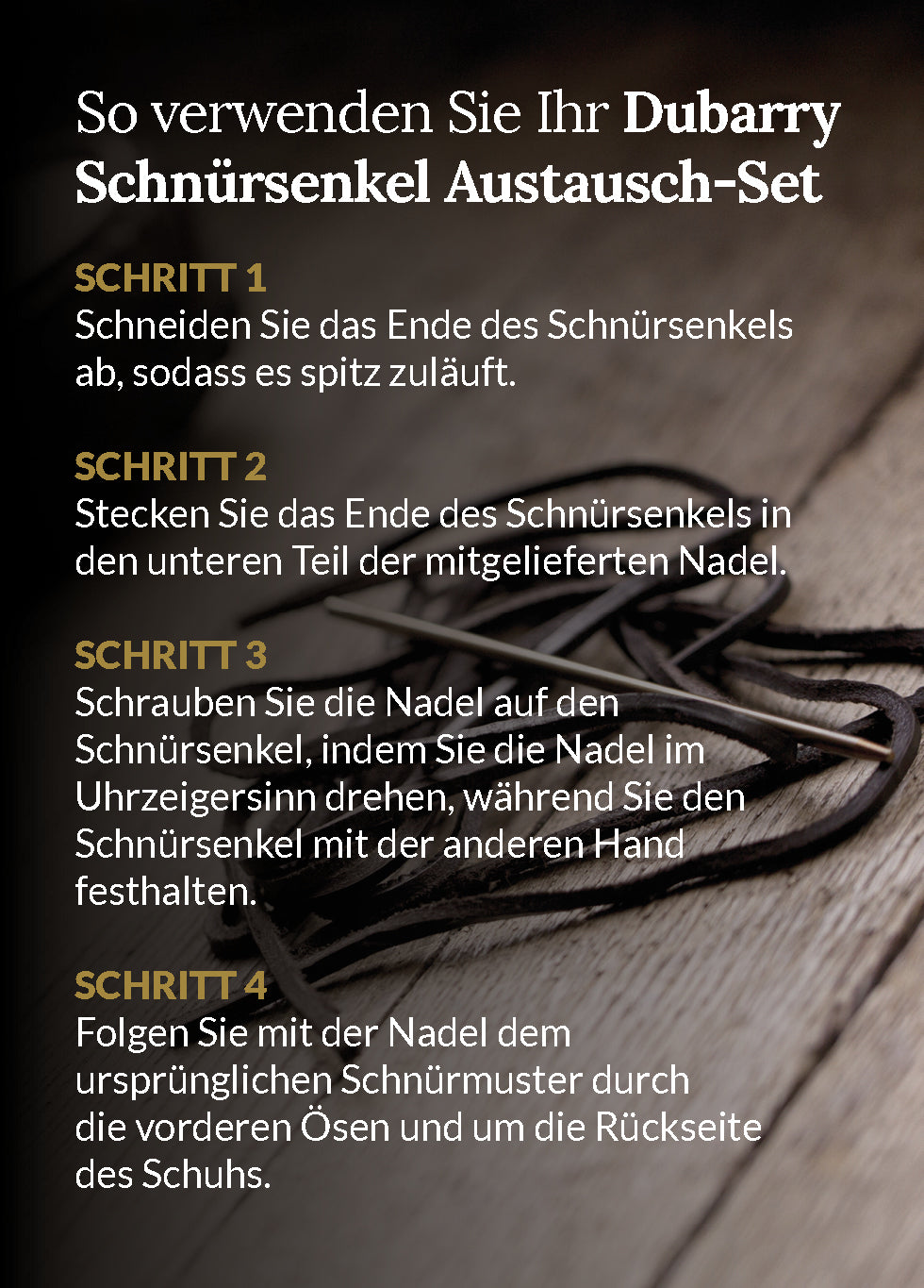 Bootsschuh Schnürsenkel Austausch-Set - Brown
