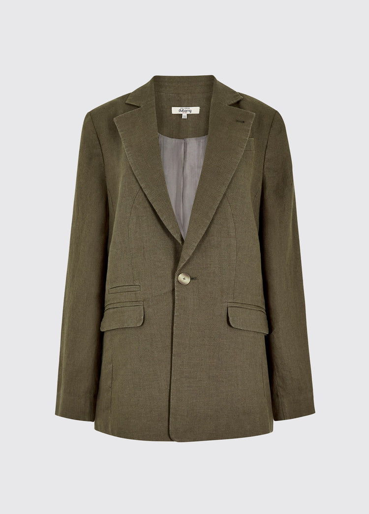 Avonlea Leinen-Blazer - Khaki