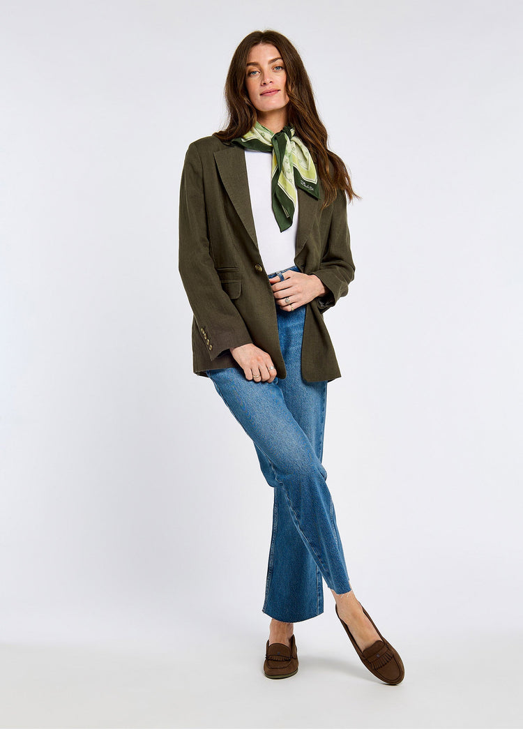 Avonlea Leinen-Blazer - Khaki