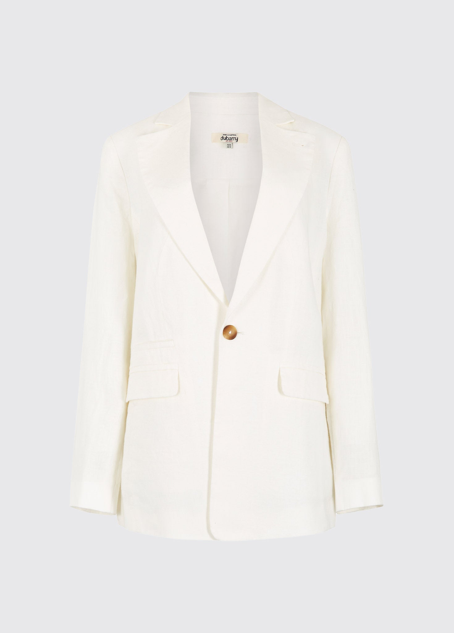 Avonlea Leinen-Blazer - White