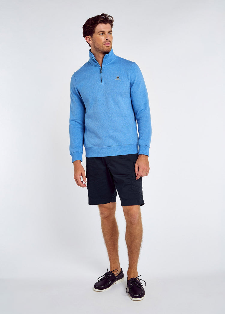 Boyce Herrenpullover mit Reißverschluss - Azure Blue