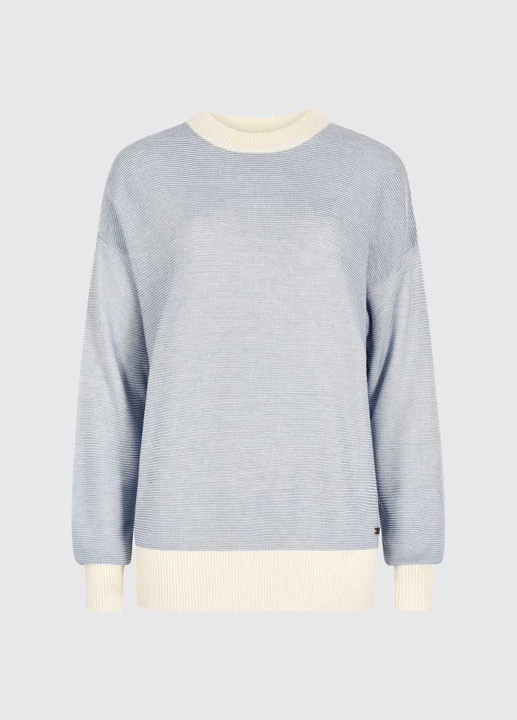 Carrick Pullover mit Bambus - Dusty Blue