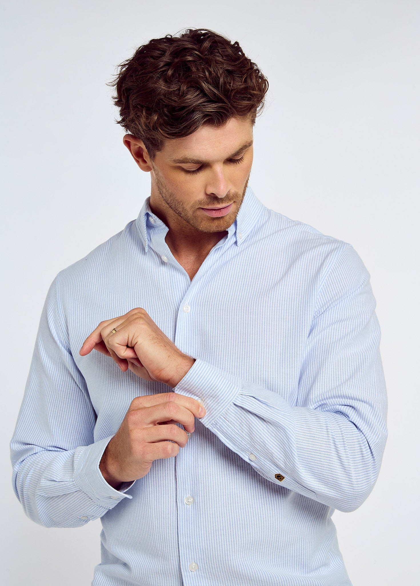 Clontarf Oxford-Hemd - Blue Multi