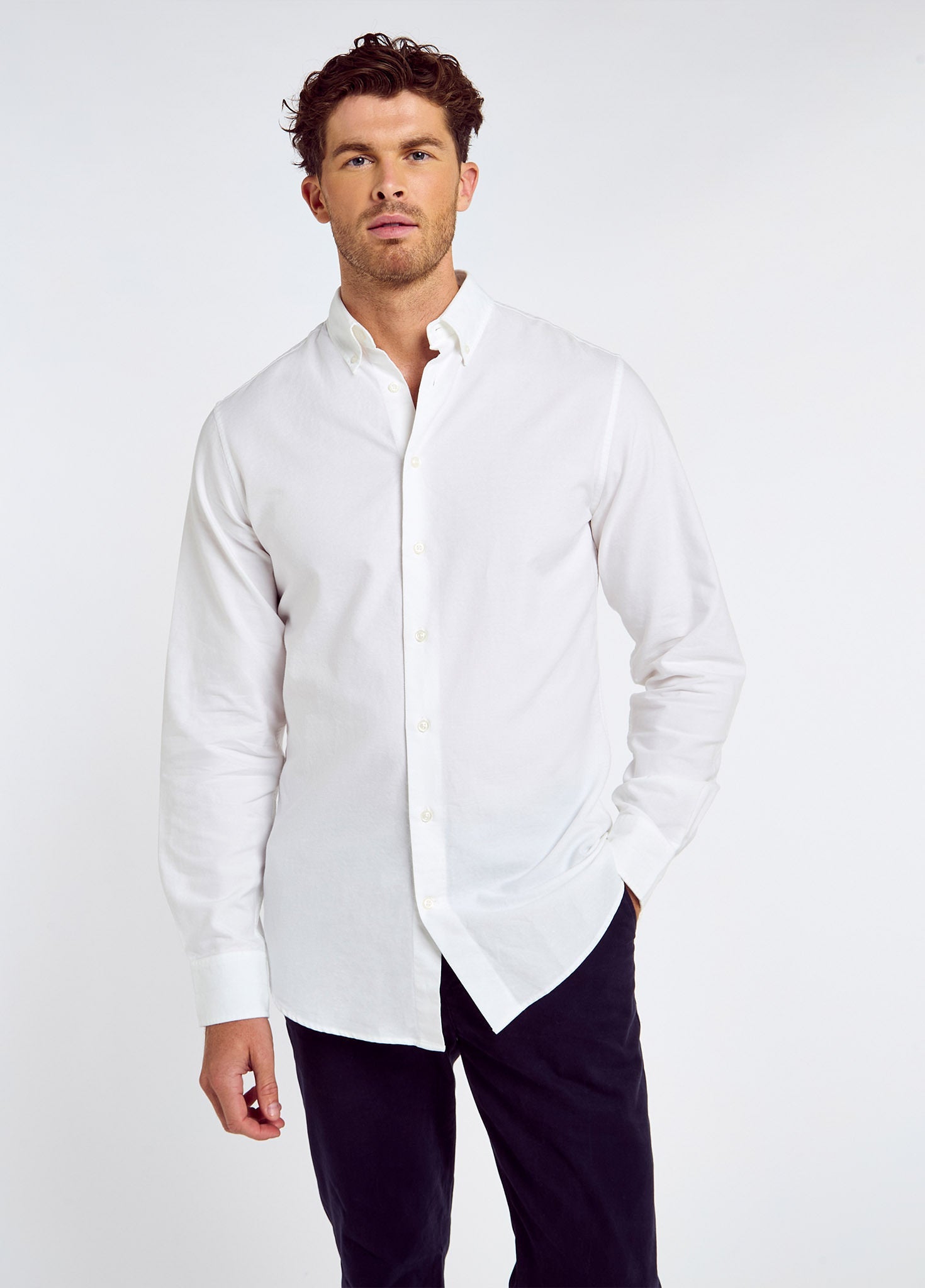 Clontarf Oxford-Hemd - White