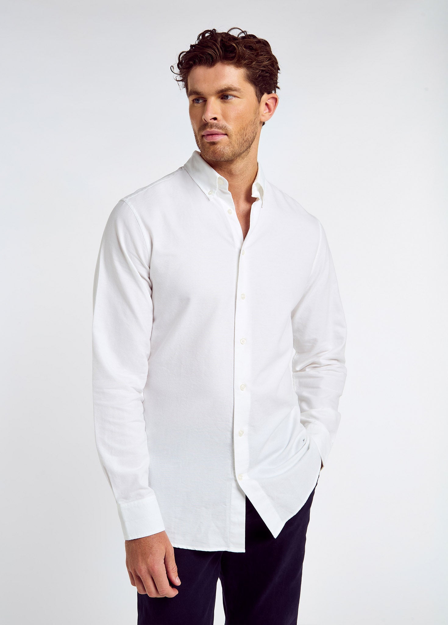 Clontarf Oxford-Hemd - White