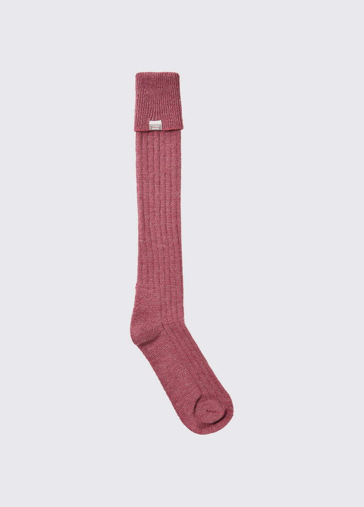 Alpaka knielange Socken - Clover