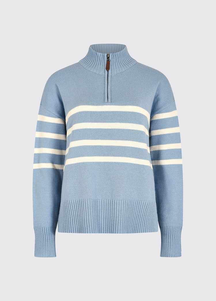 Fonthill Pullover mit Reißverschluss - Dusty Blue