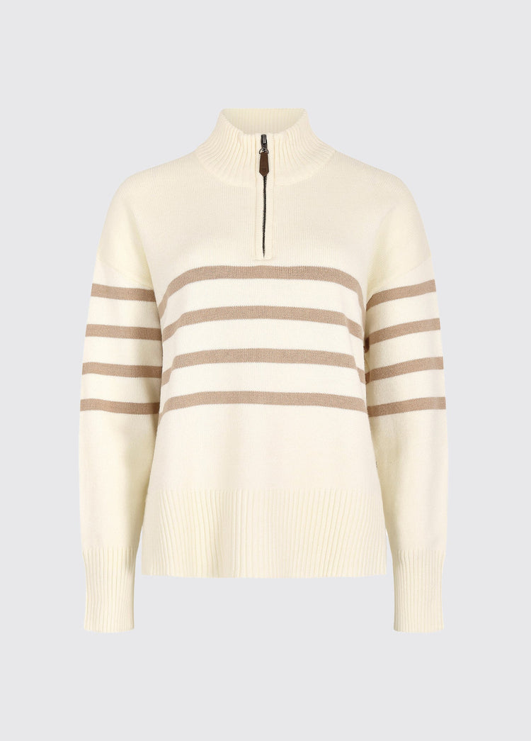 Fonthill Pullover mit Reißverschluss - Oyster