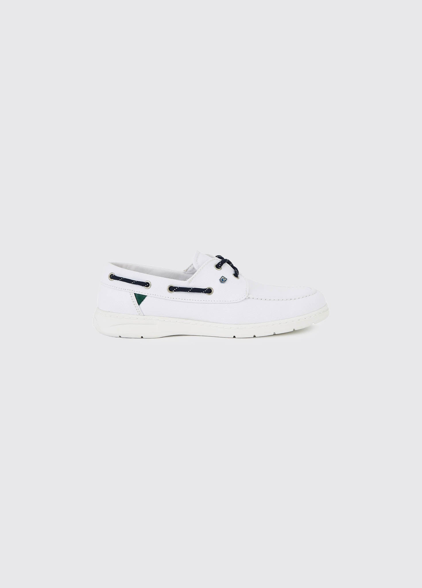 Biarritz Canvas Bootsschuh - White