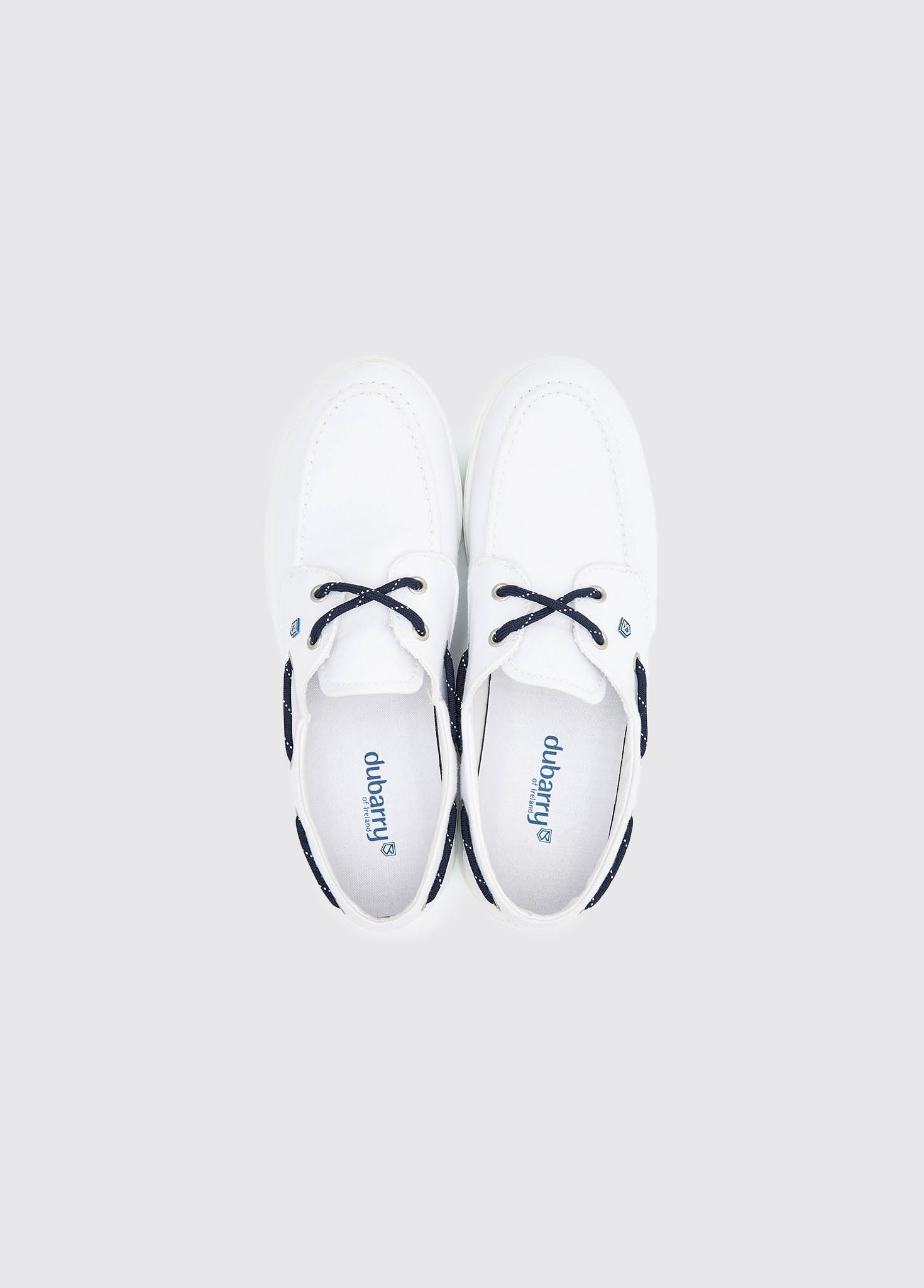 Biarritz Canvas Bootsschuh - White