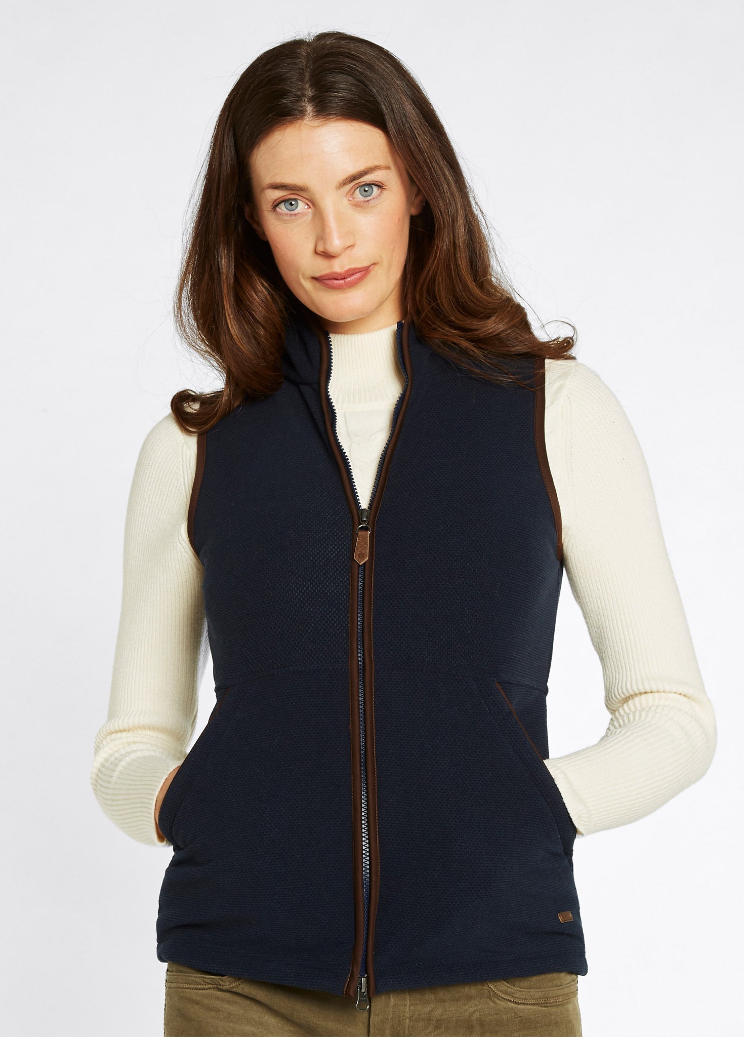 Carbury Fleeceweste - Navy