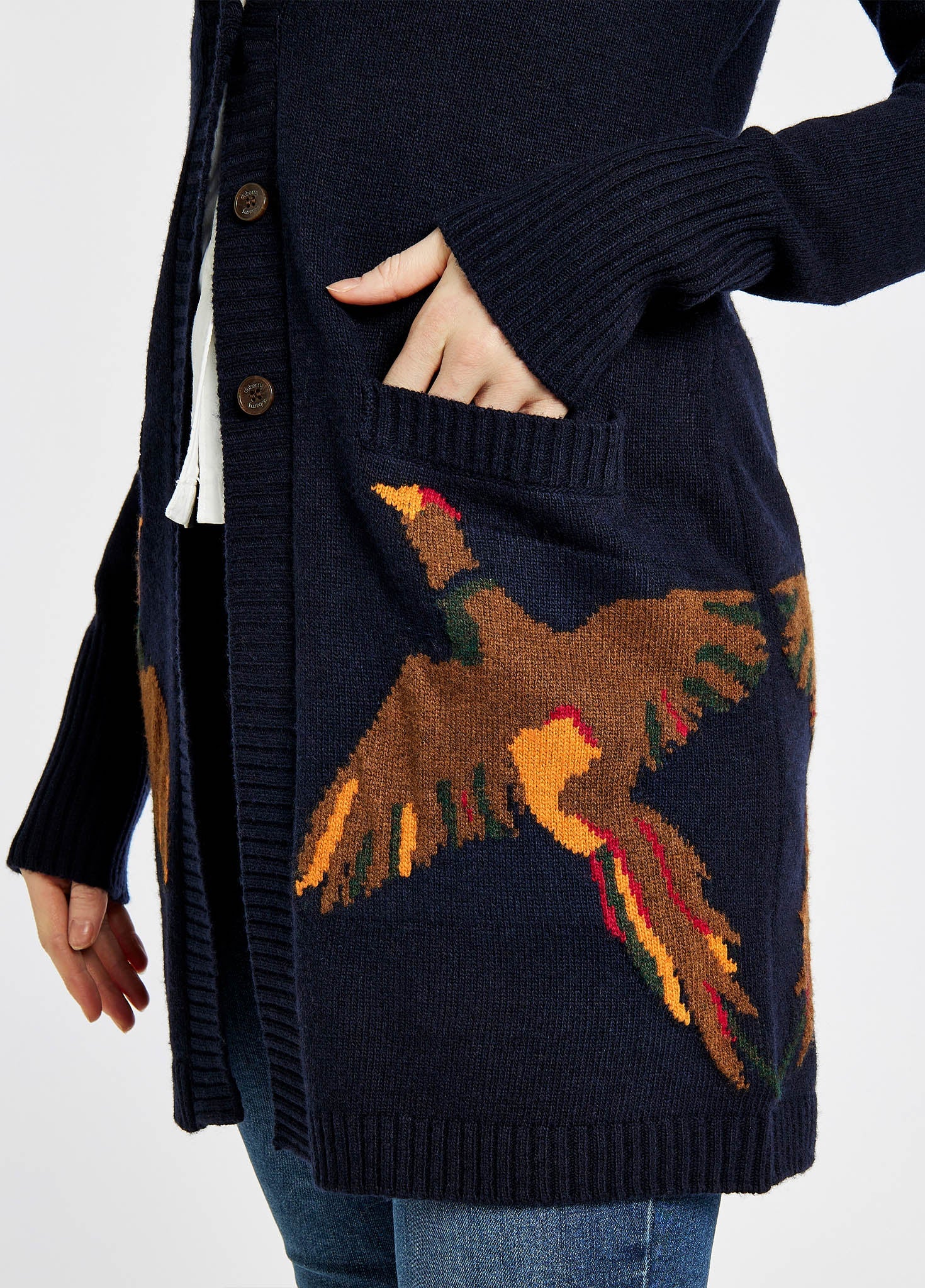 Dromore Strickjacke - Navy