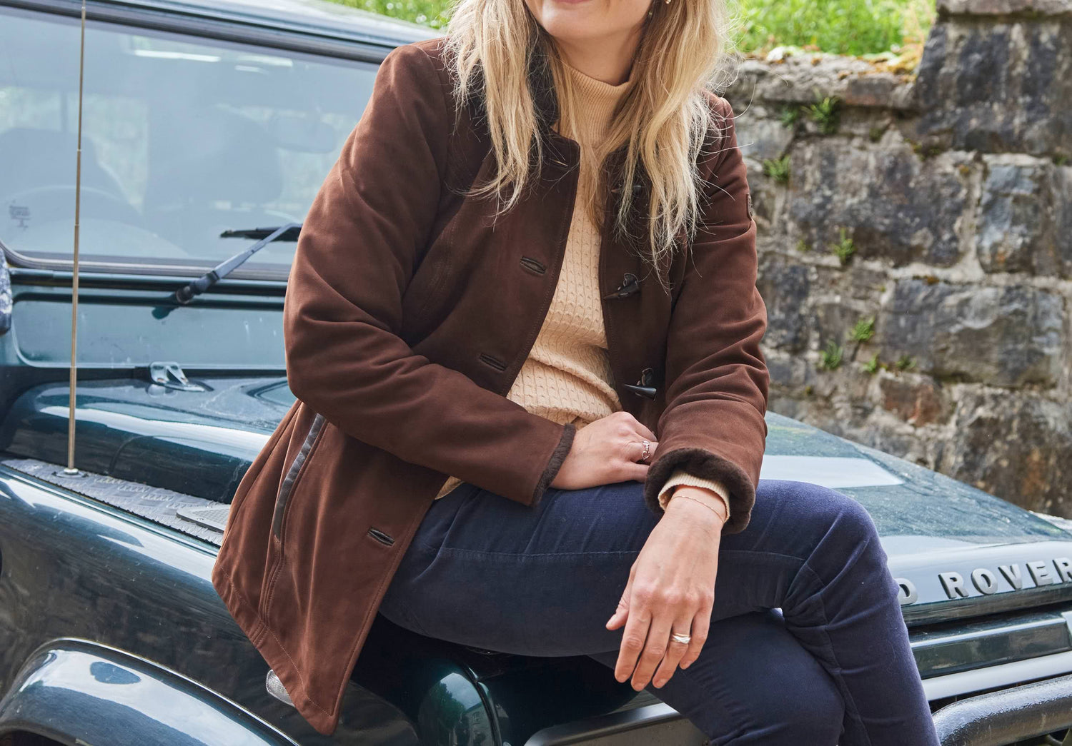 Clarke Lederjacke - Walnut