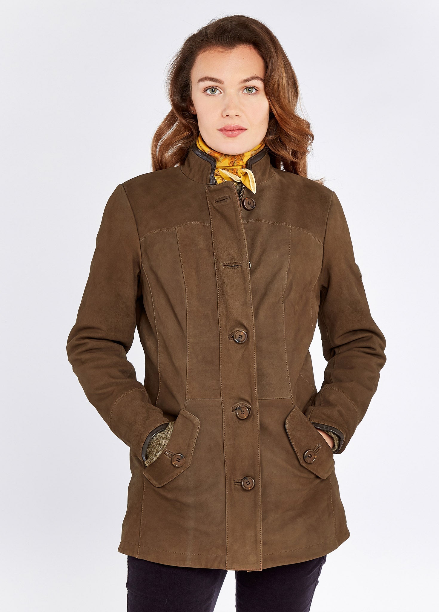 Joyce Lederjacke - Walnut