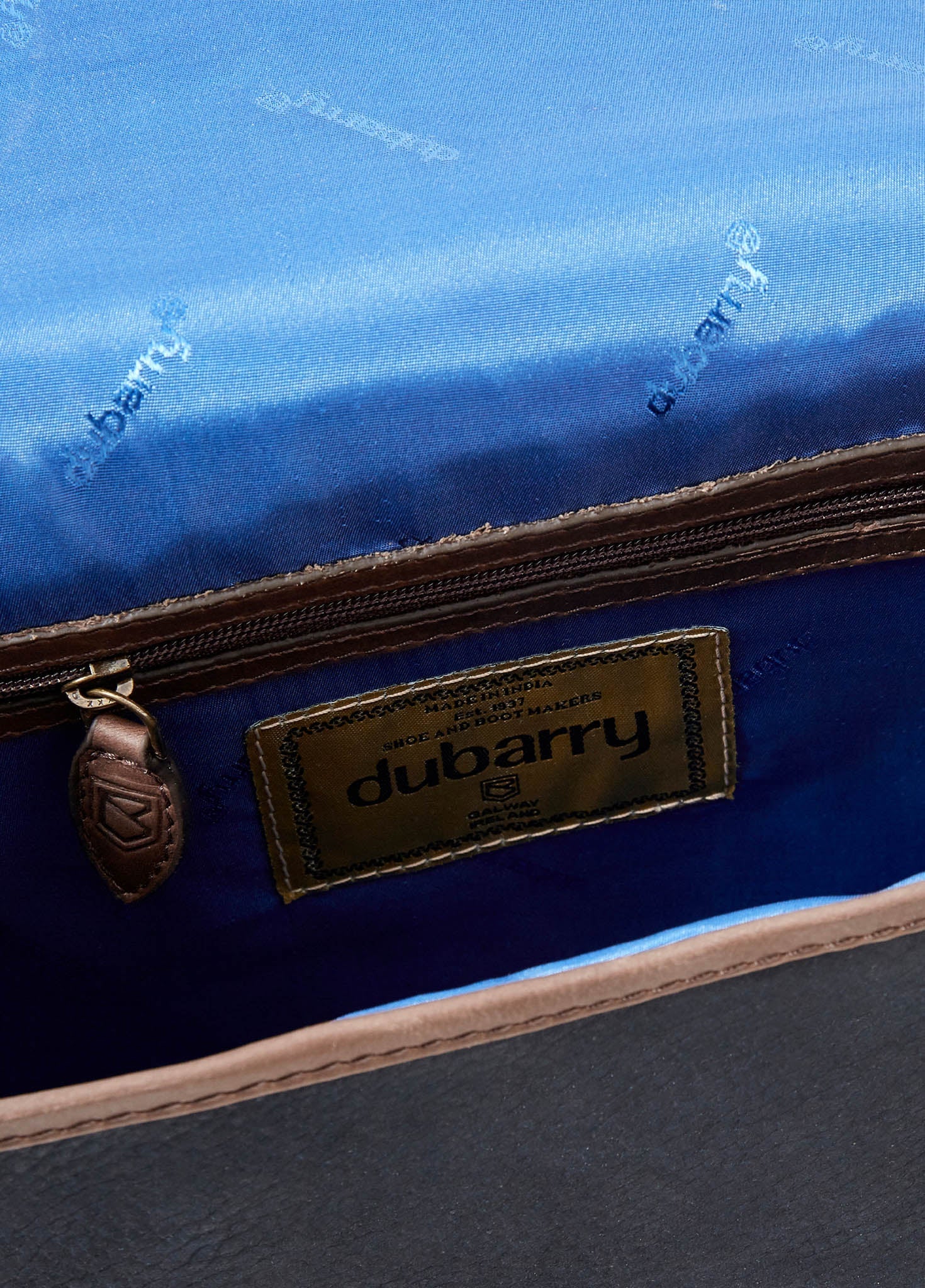 Clara Satteltasche - Navy/Brown