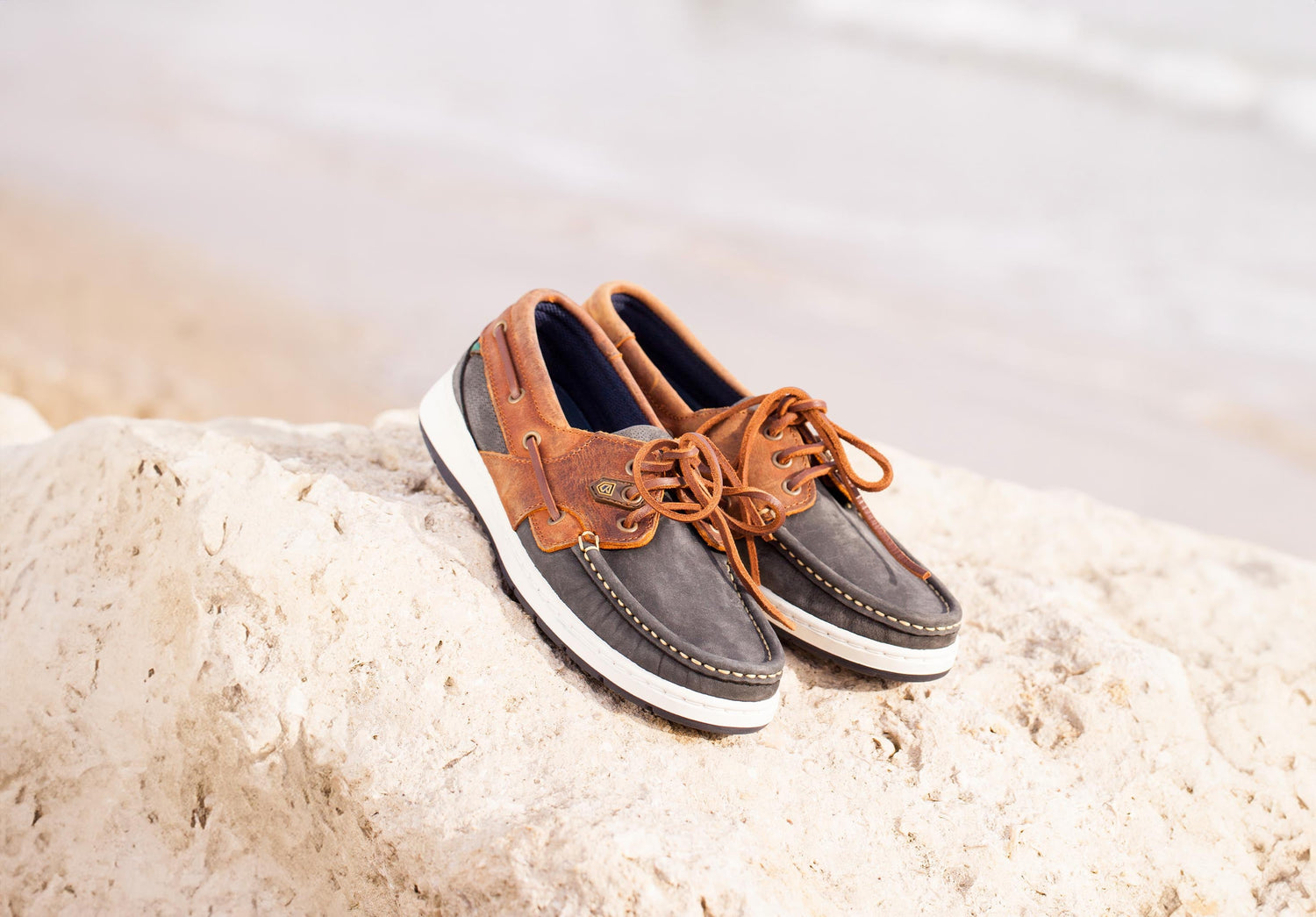 Auckland Bootsschuh - Denim/Tan