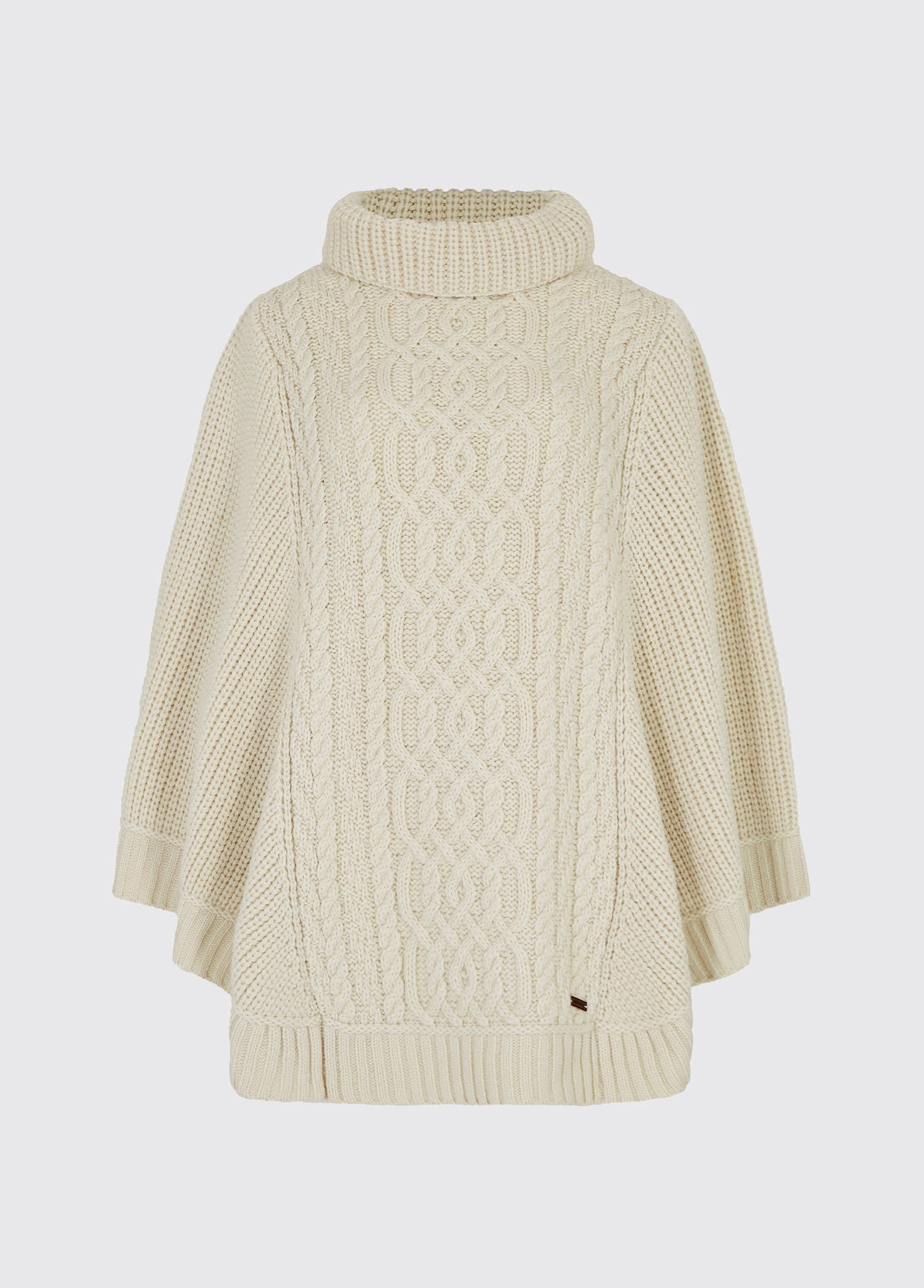 Kilronan Merino Poncho - Cream