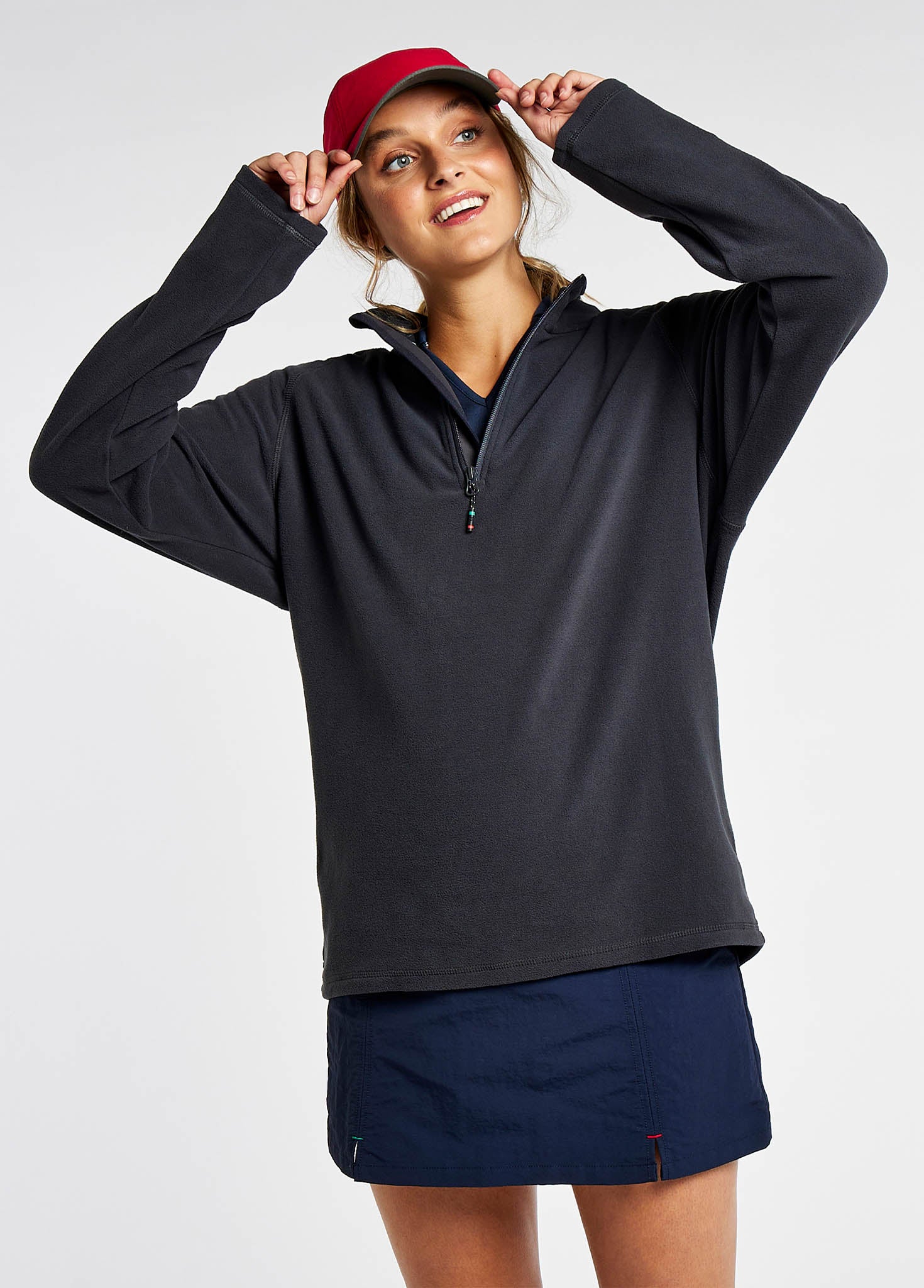Valencia Damen Fleecepullover - Graphite