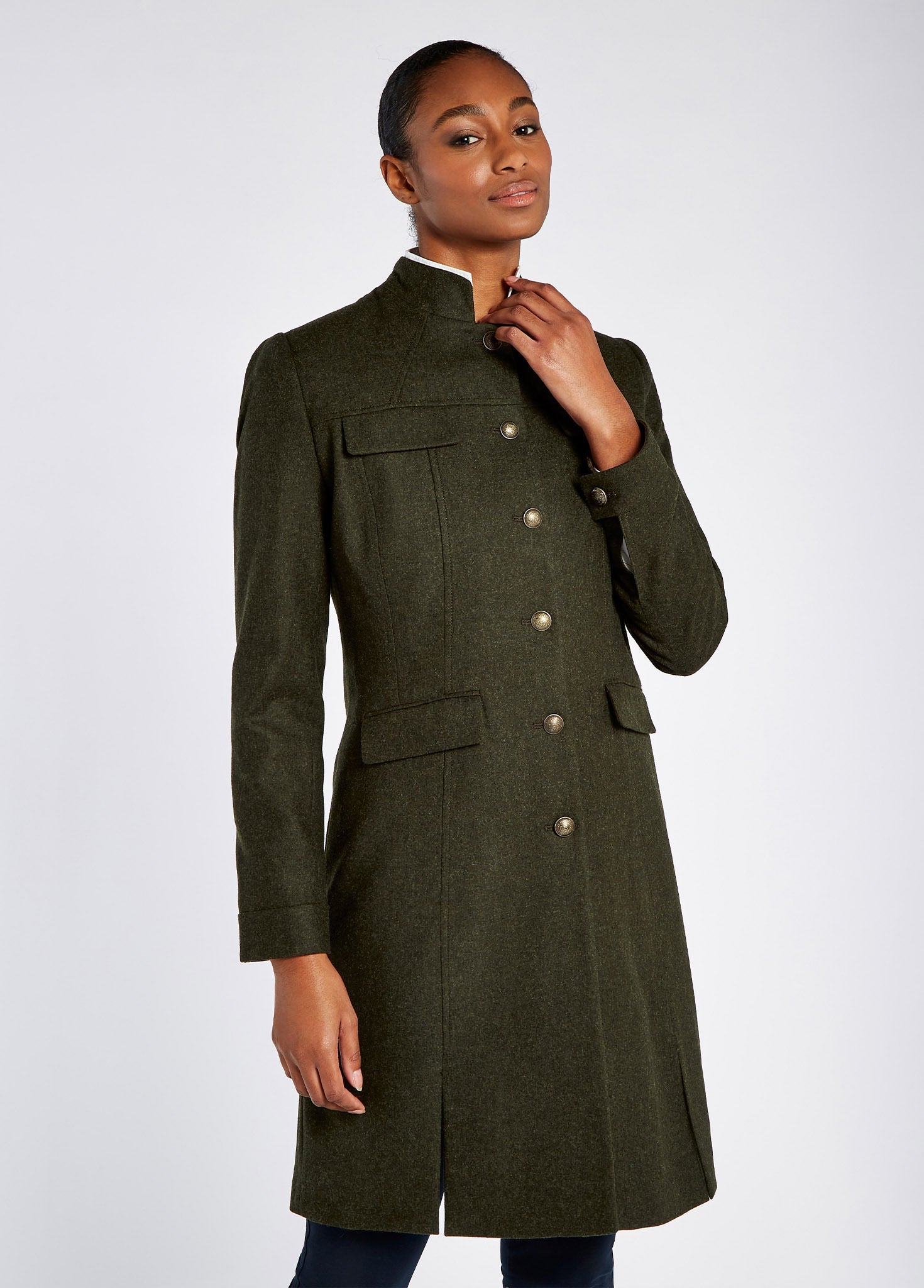 Coolepark Tweedmantel - Loden