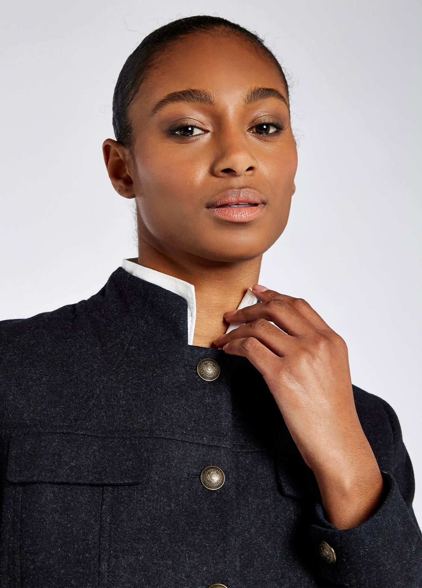 Coolepark Tweedmantel - Navy