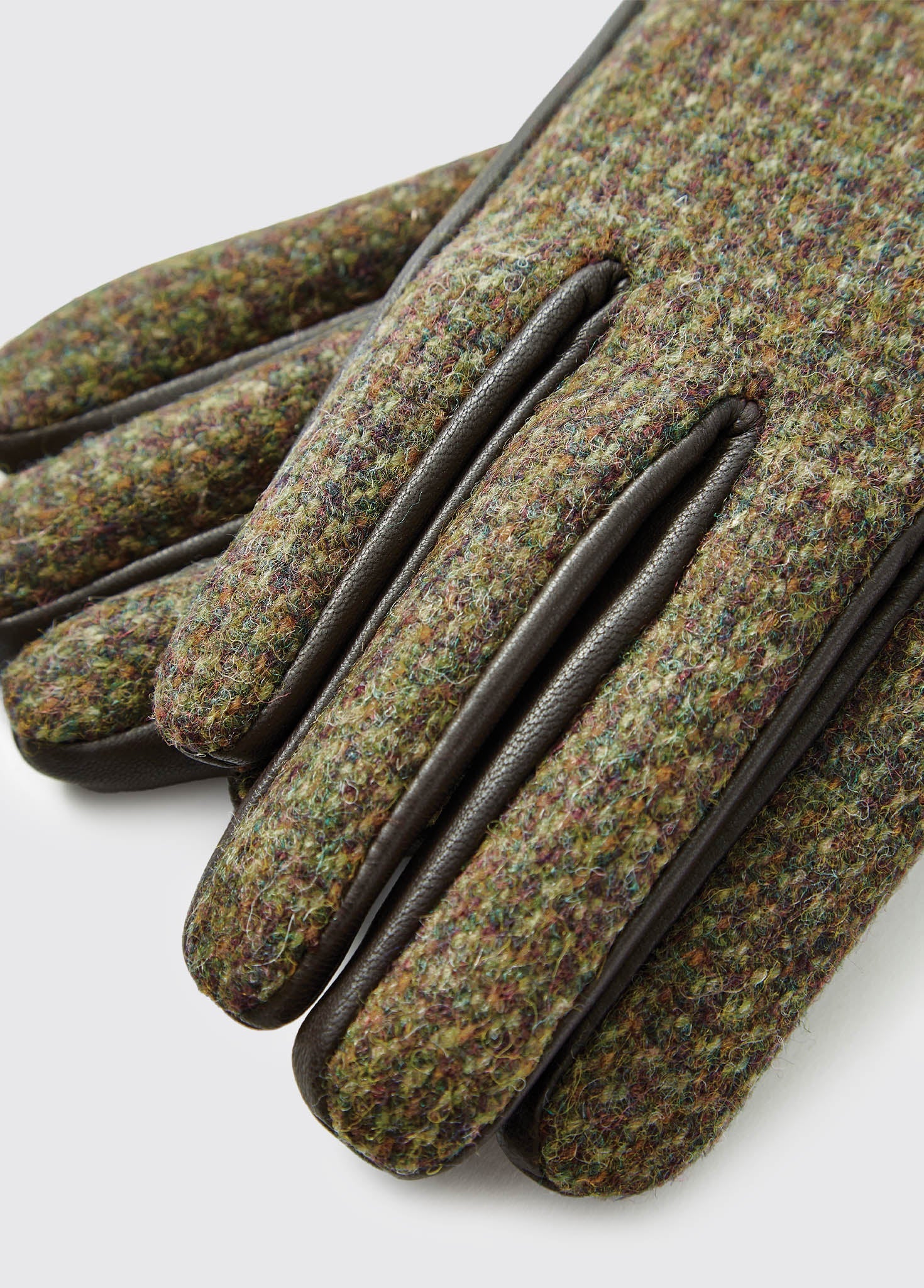 Ballycastle Tweed Lederhandschuhe - Heath