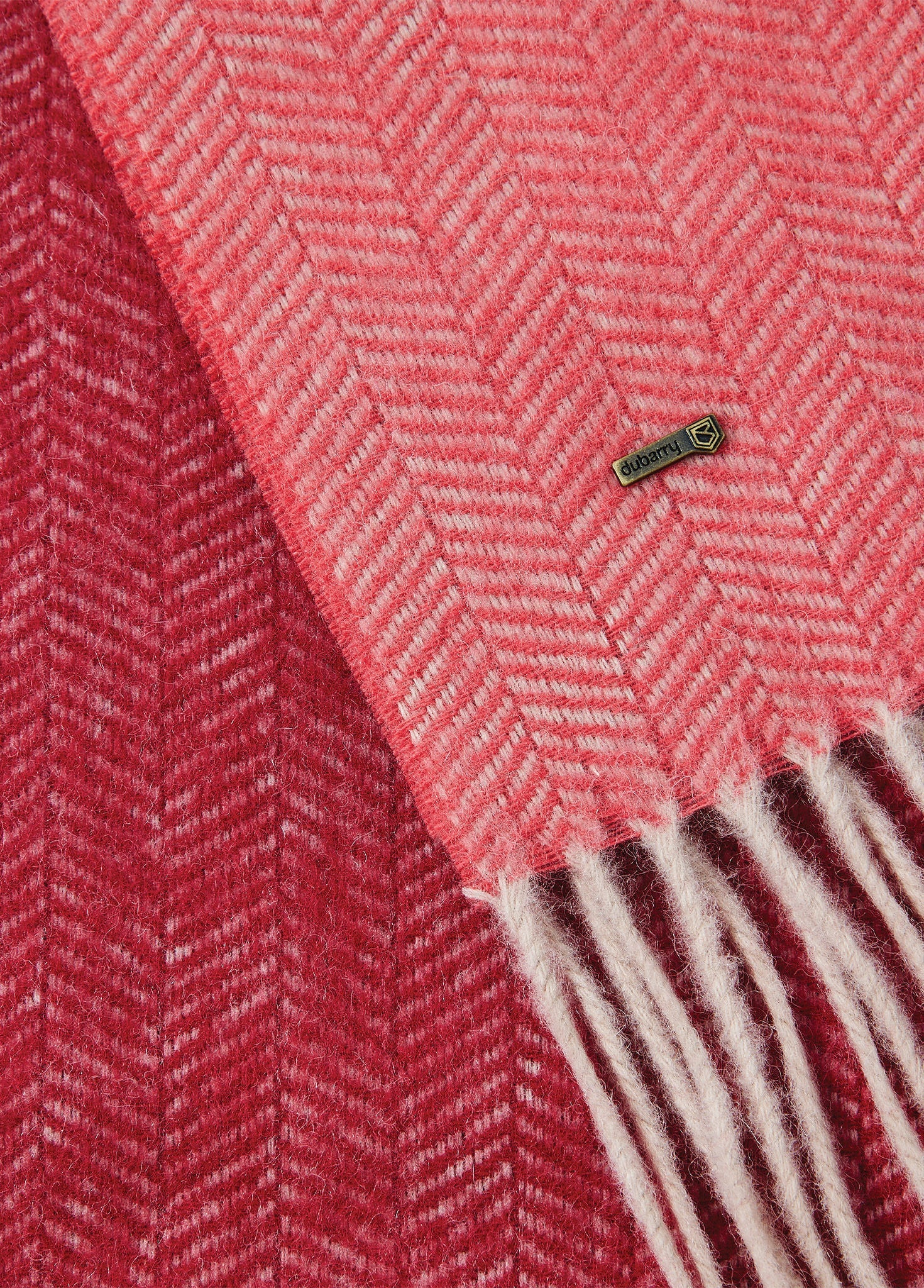 Kingsley Wollschal mit Muster - Cardinal
