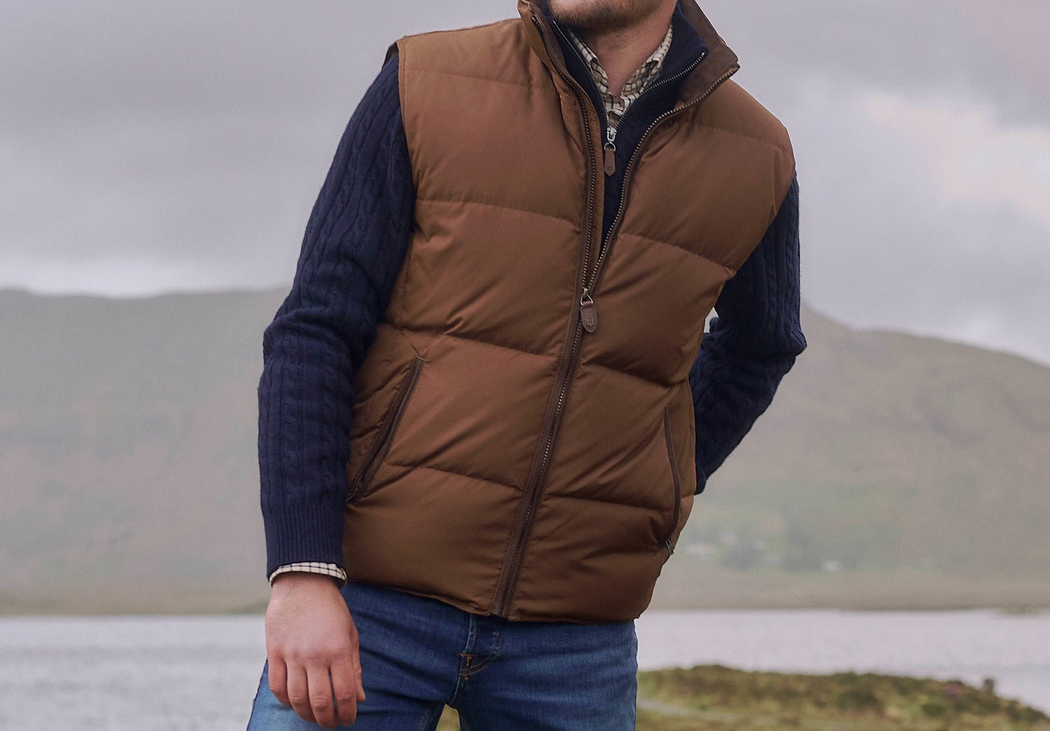 Graystown Daunenweste - Walnut