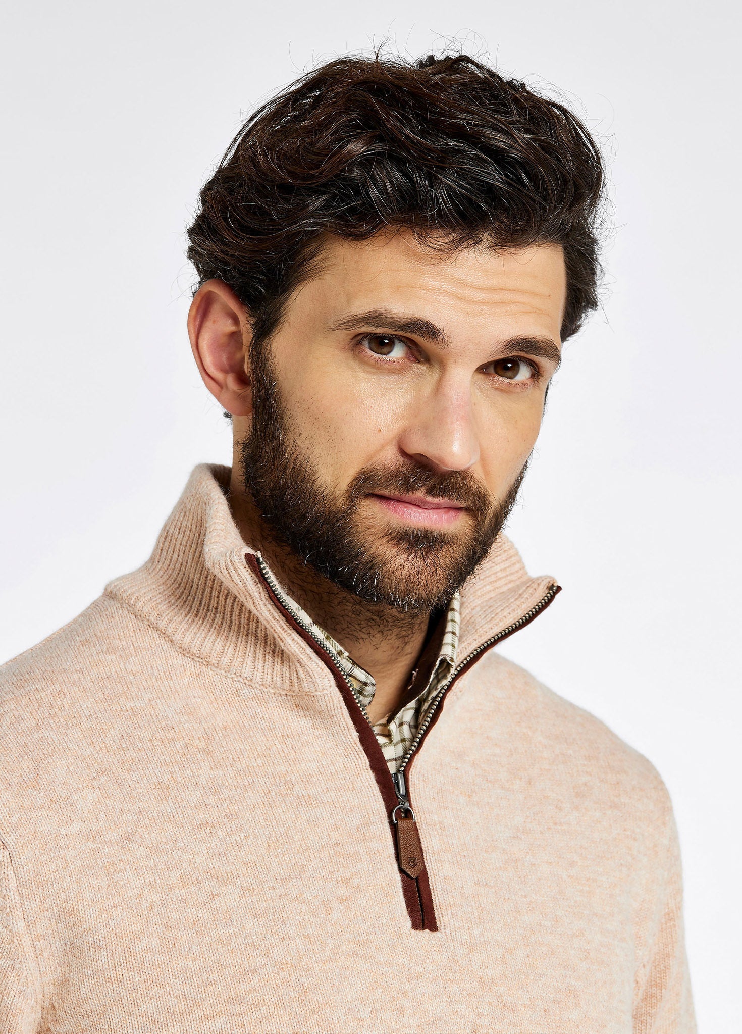 Feeney Pullover mit Reißverschluss - Oat