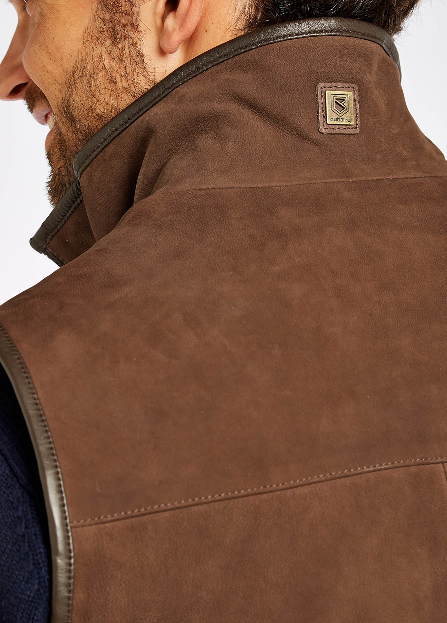 Dunhill Lederweste - Walnut