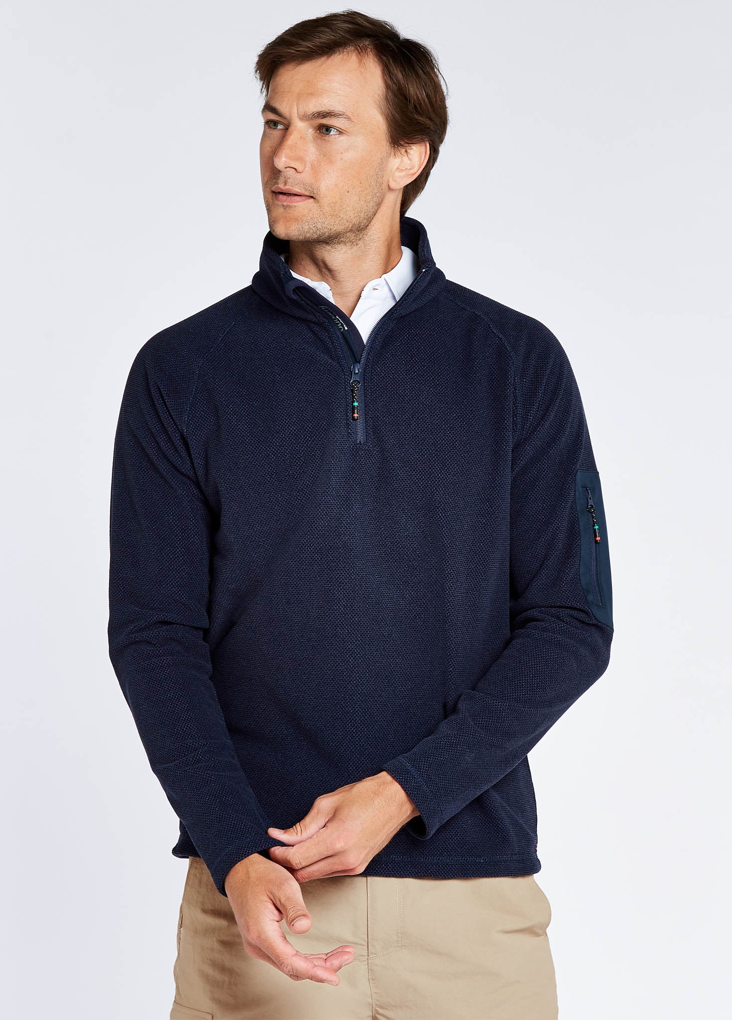 Monaco Herren Fleecepullover - Navy