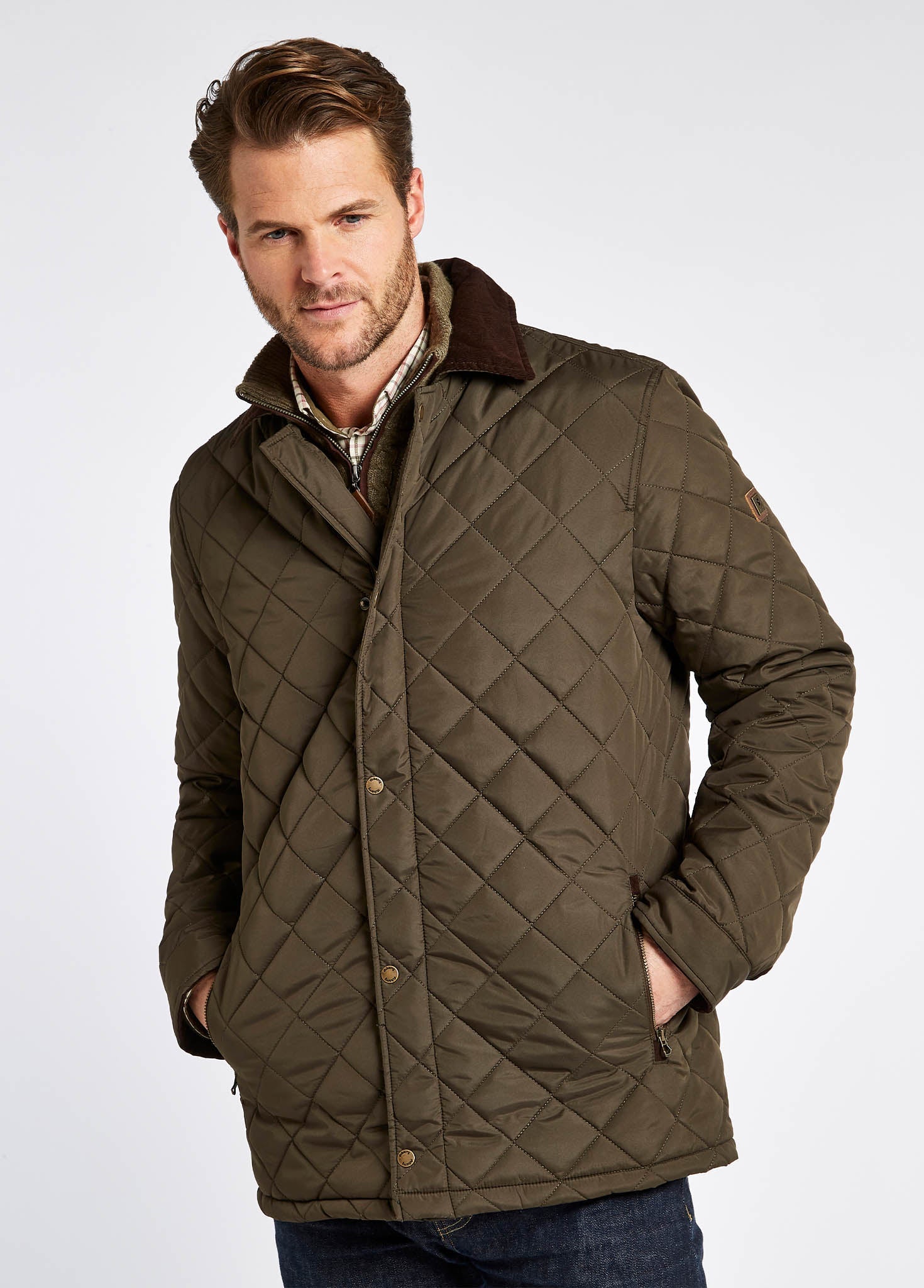 Mountusher Steppjacke - Olive