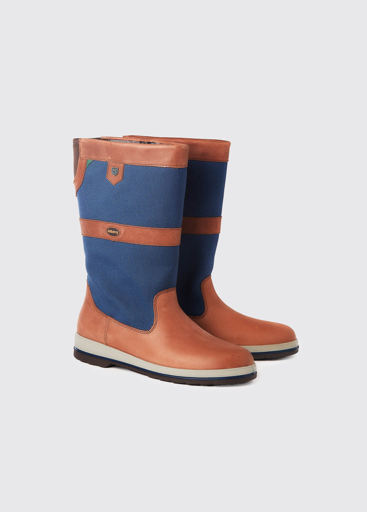 Shamrock Herren Segelstiefel - Navy/Brown