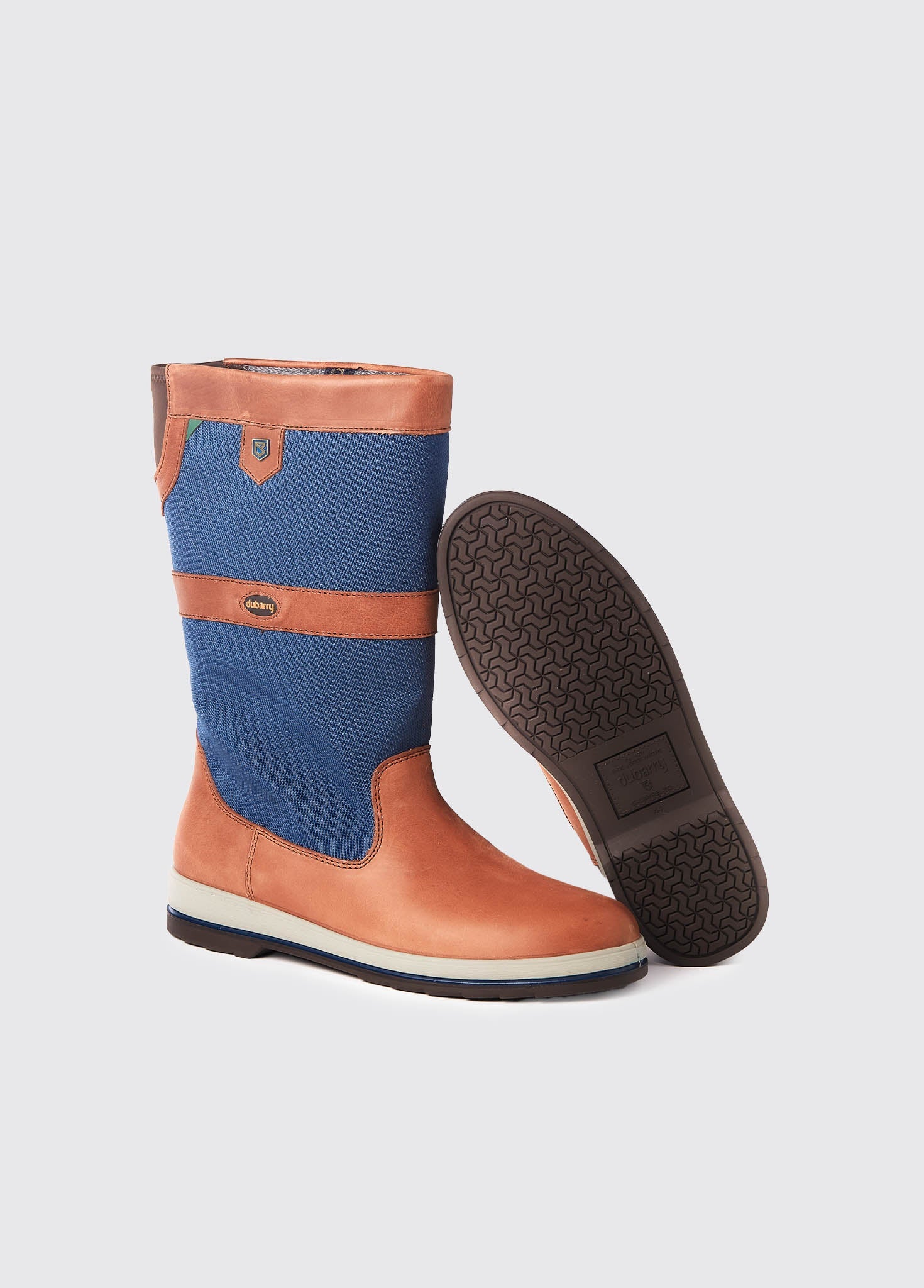 Shamrock Herren Segelstiefel - Navy/Brown