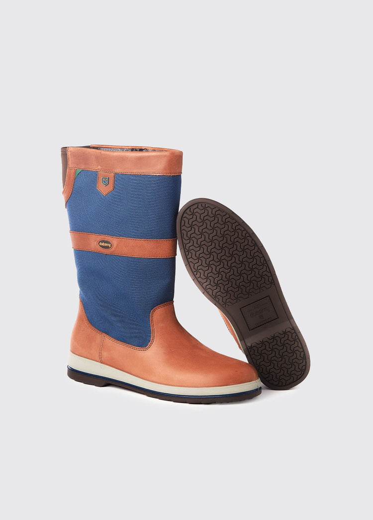 Shamrock Herren Segelstiefel - Navy/Brown