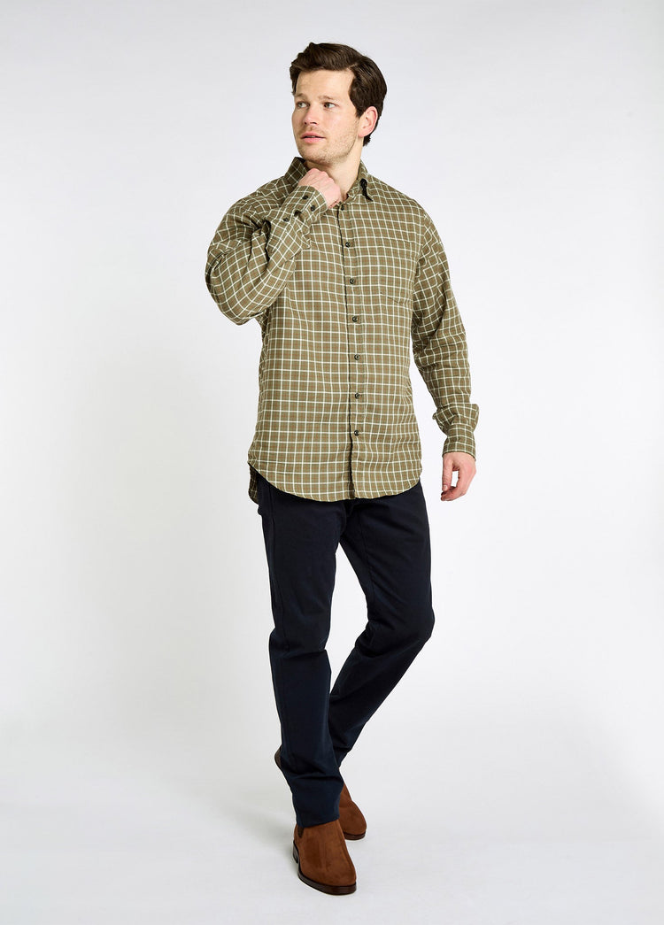 Connell Tattersall Hemd - Olive