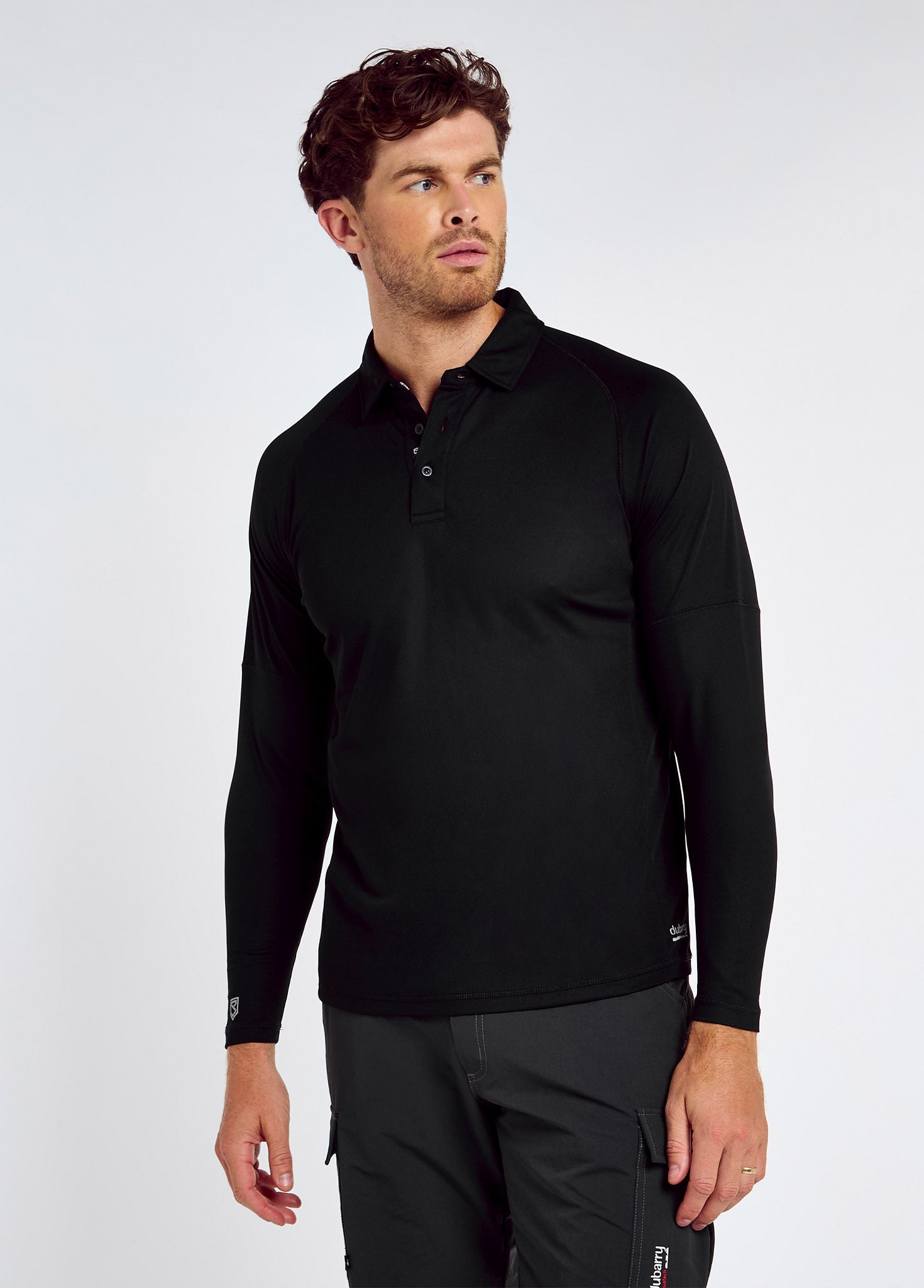 Piraeus Technical Poloshirt  - Black