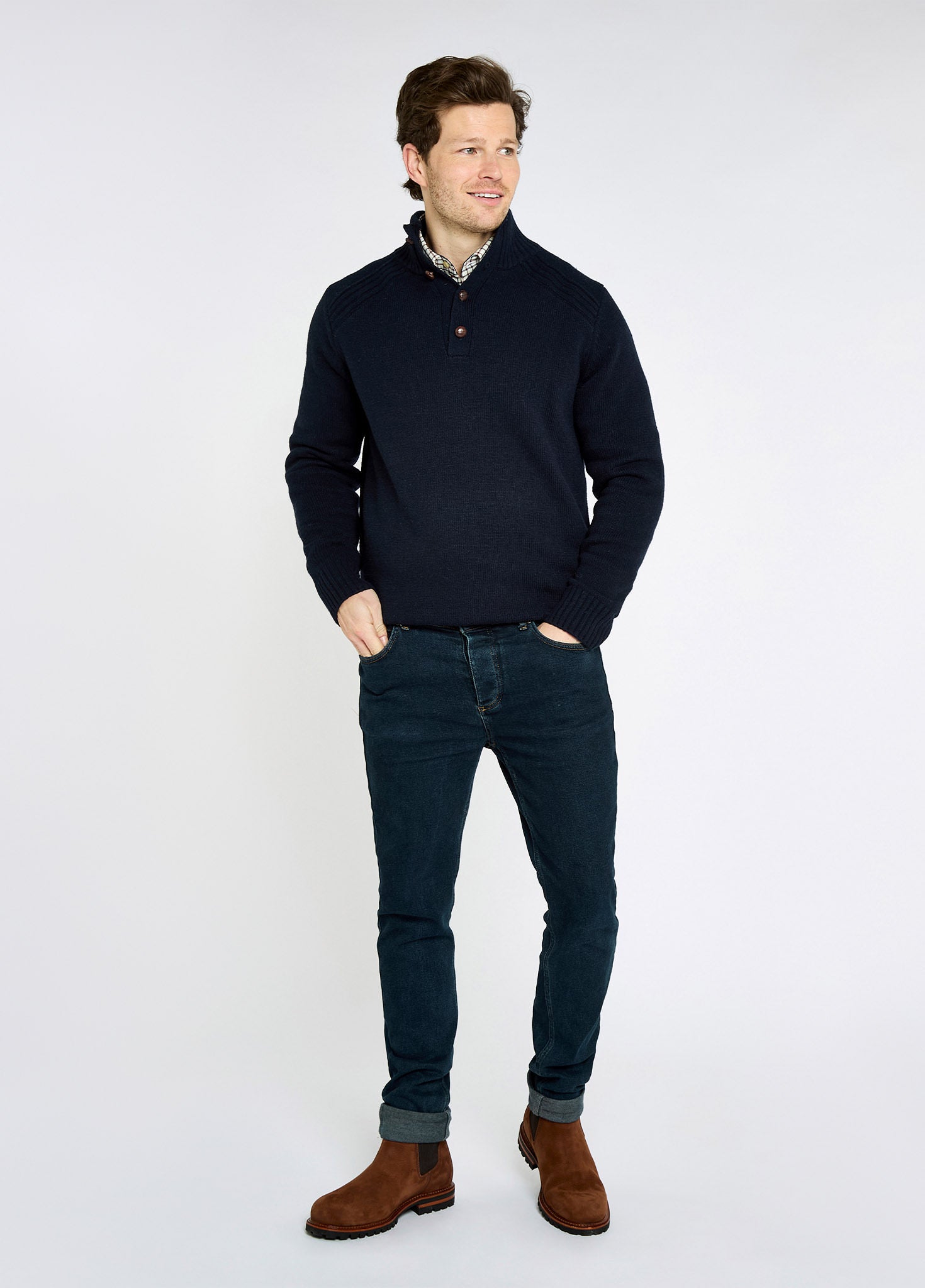 Shields Strickpullover - Navy