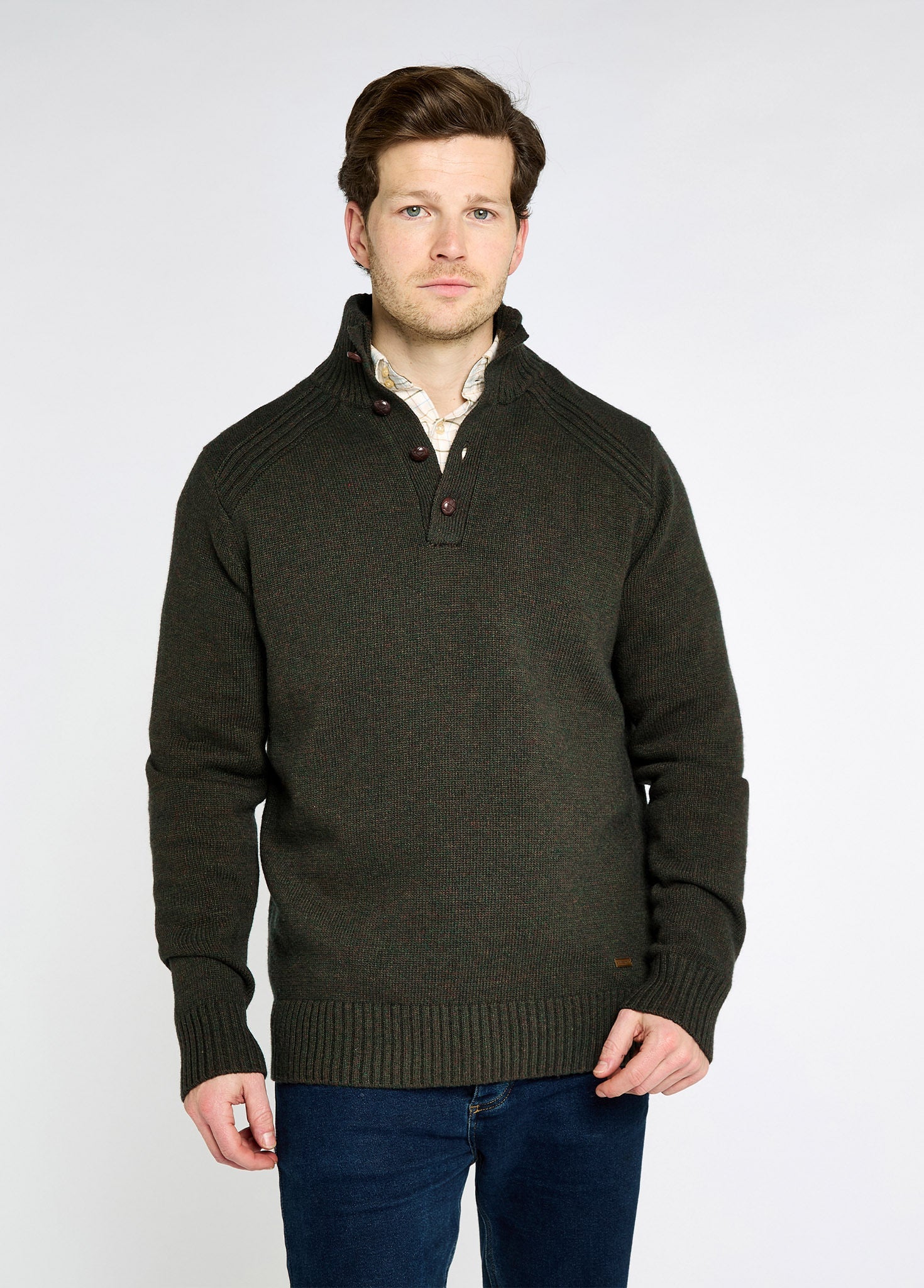 Shields Strickpullover - Olive