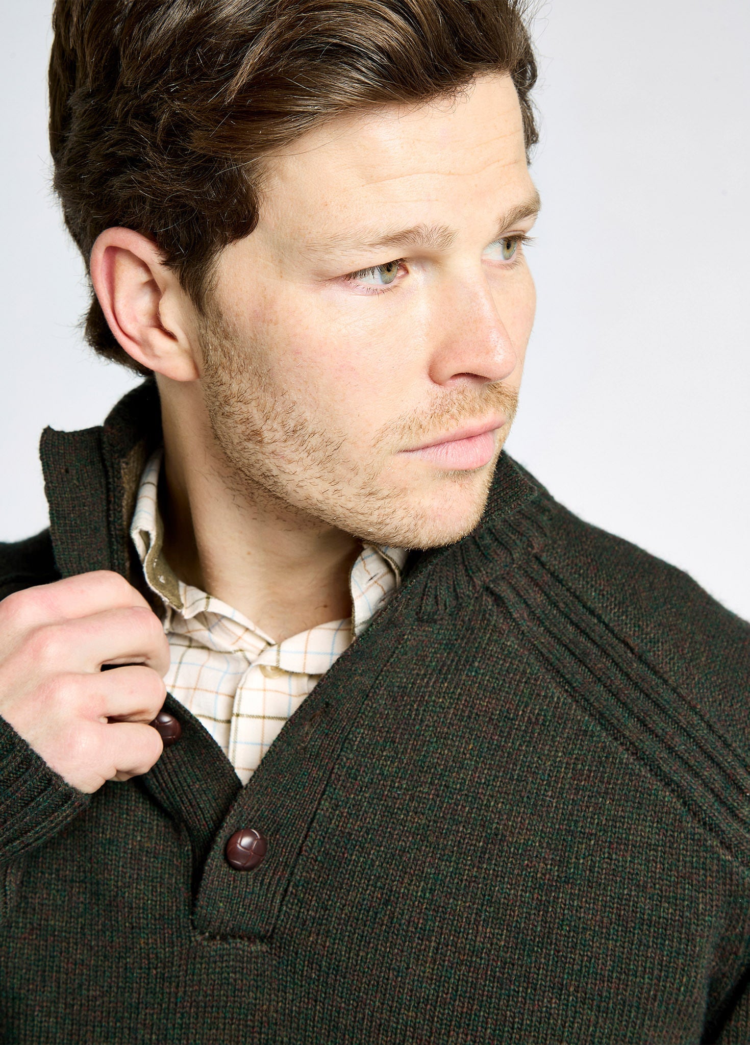 Shields Strickpullover - Olive