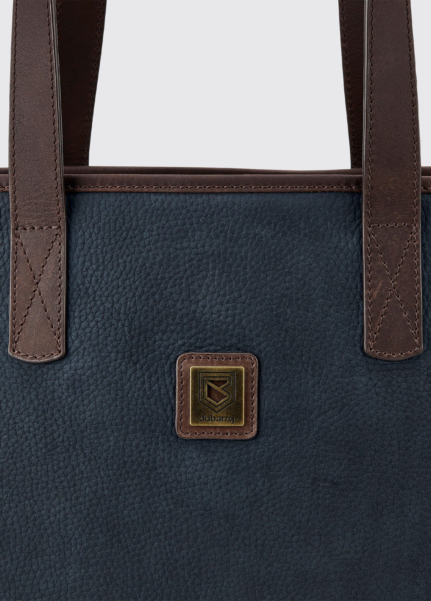 Rosemount Tote Bag - Navy/Brown