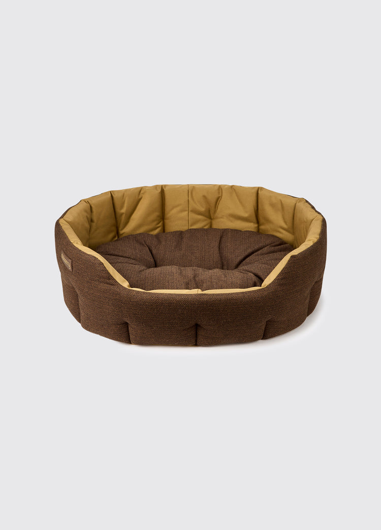 BUSTER Tweed-Hundebett – Mocha