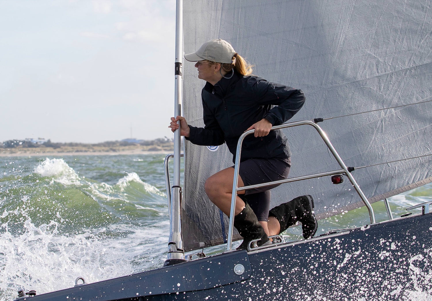 Paros Crew-Kappe - UPF 50 - Stone