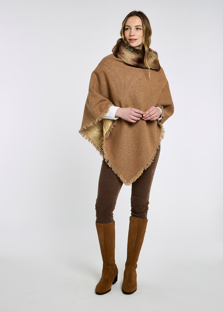 Silverfir Tweedponcho - Camel Twill