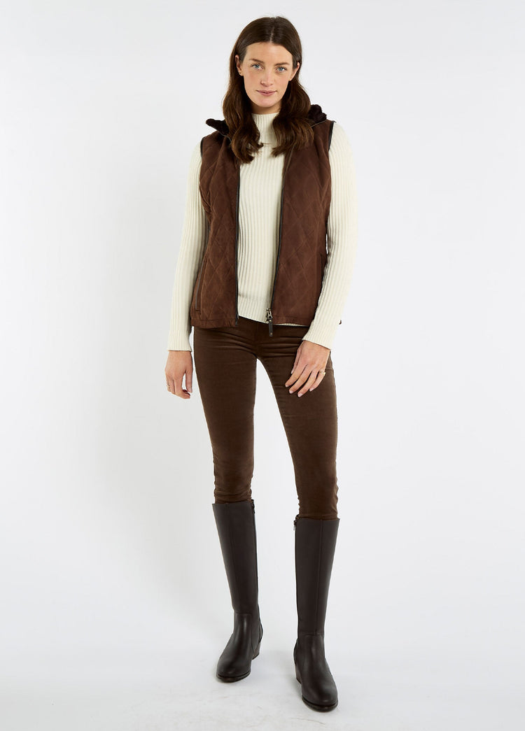 Ballyhale Suede Weste - Walnut