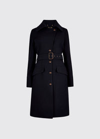 Brookvale Taillierter Tweedmantel - French Navy