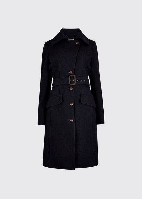 Brookvale Taillierter Tweedmantel - French Navy