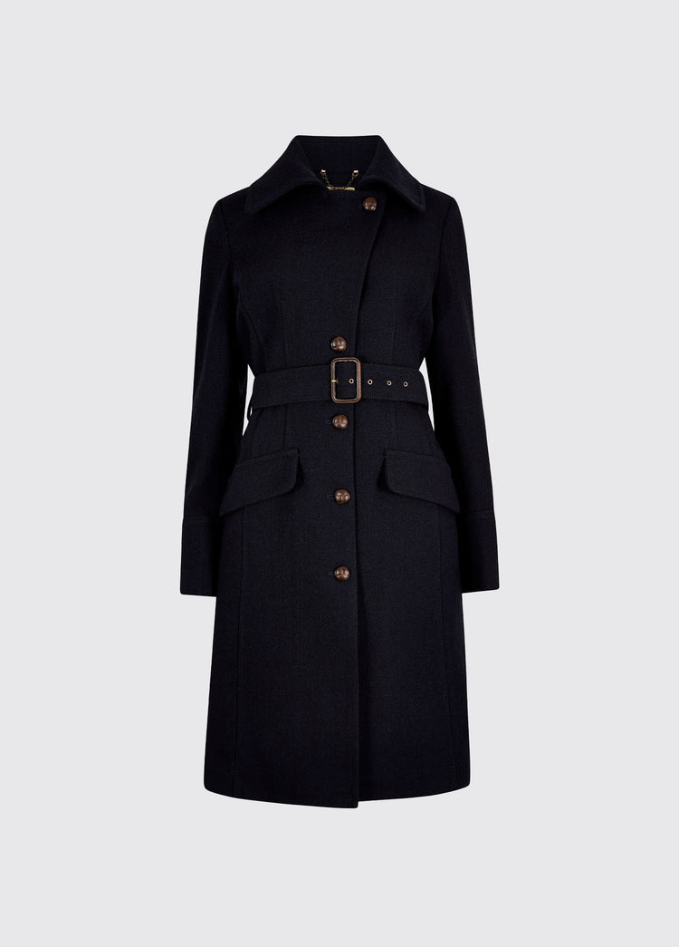 Brookvale Taillierter Tweedmantel - French Navy