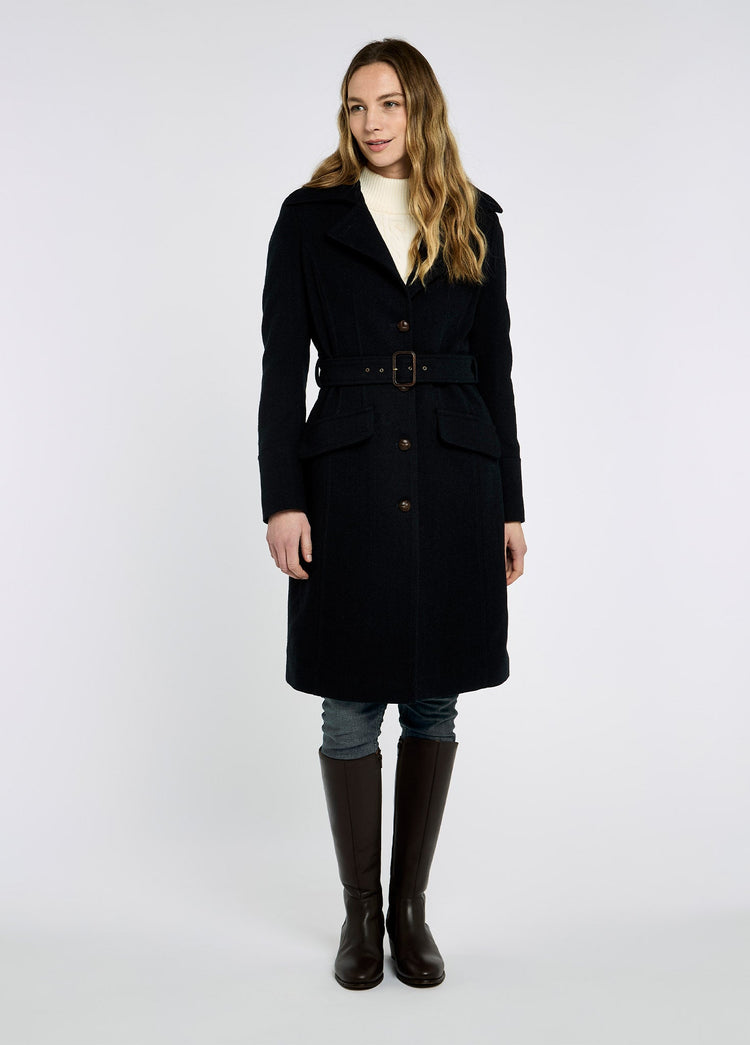 Brookvale Taillierter Tweedmantel - French Navy