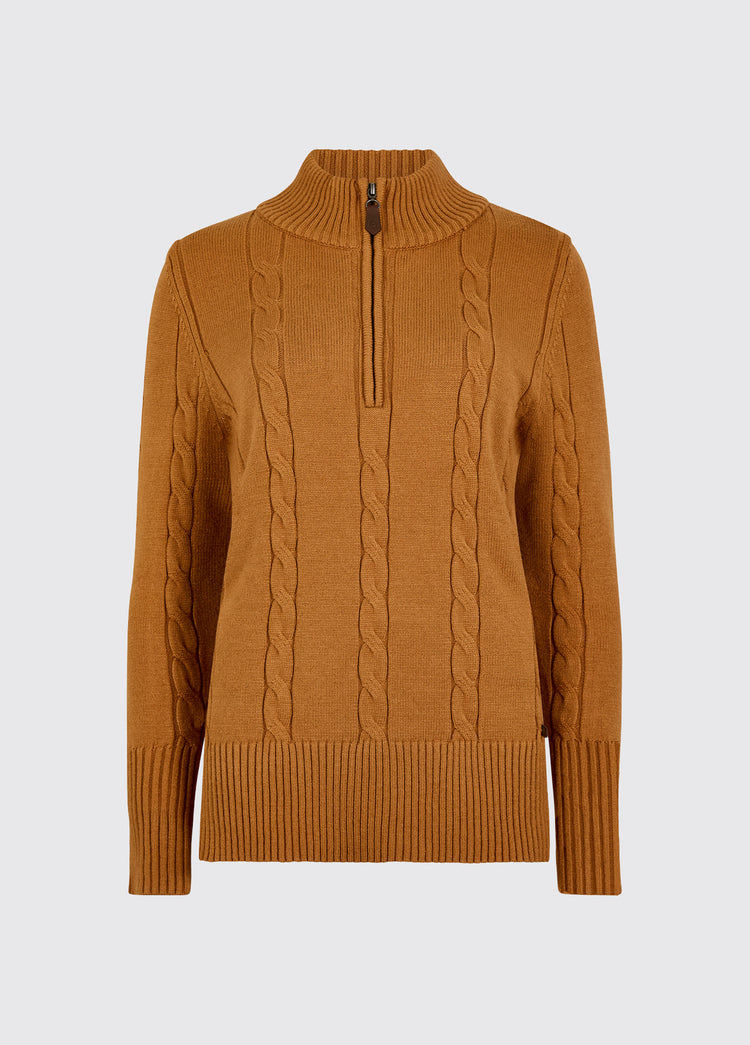 Burtonpoint Pullover mit Reißverschluss - Ochre