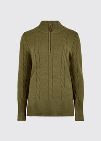Burtonpoint Pullover mit Reißverschluss - Dusky Green